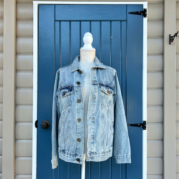 Show Me Your MuMu Light Blue Denim Jacket Women’s Size XS - Picture 2 of 9